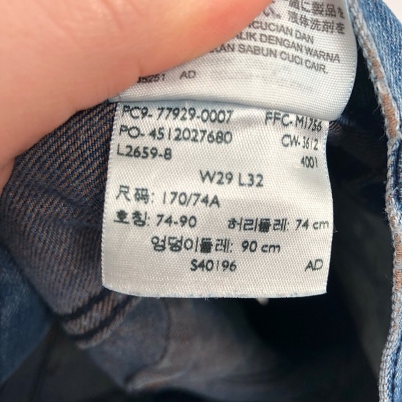 LEVI'S 504 Straight Jeans Unique Pockets 29x32 Men - Picture 8 of 8